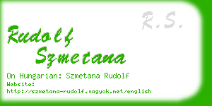 rudolf szmetana business card